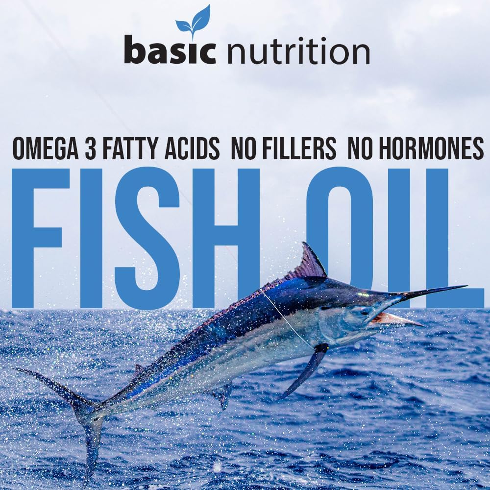 Fish Oil Softgel Supplements with Omega 3 Fatty Acids | 450mg EPA | 300mg DHA