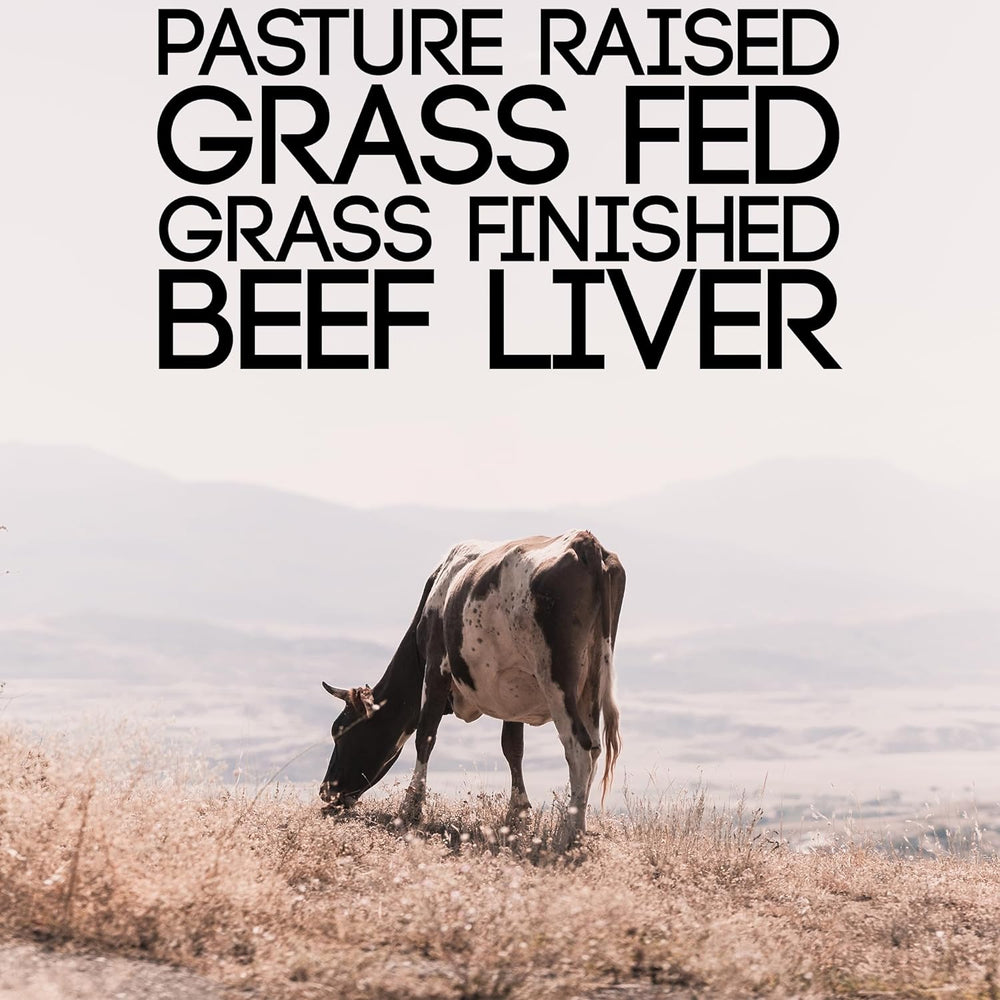 Grass-Fed Beef Liver Superfood, Pasture-Raised and Undefatted | 3000mg Capsules