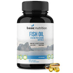 Fish Oil Softgel Supplements with Omega 3 Fatty Acids | 450mg EPA | 300mg DHA