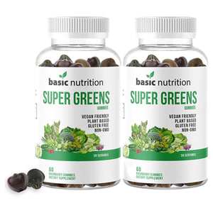 SuperGreens Gummies For Digestive, Immune and Liver Functions | Nutrient-Rich With 8 Specialty Blends