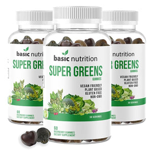 SuperGreens Gummies For Digestive, Immune and Liver Functions | Nutrient-Rich With 8 Specialty Blends