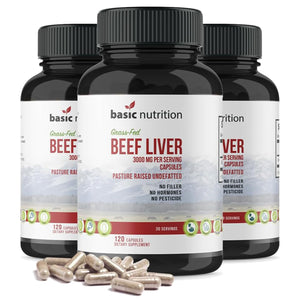 Grass-Fed Beef Liver Superfood, Pasture-Raised and Undefatted | 3000mg Capsules